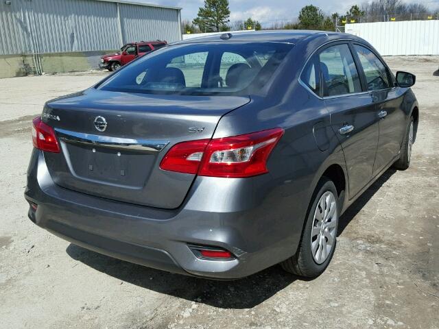 3N1AB7AP6HL642629 - 2017 NISSAN SENTRA S GRAY photo 4