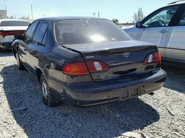 2T1BR12E0YC322751 - 2000 TOYOTA COROLLA VE BLACK photo 3