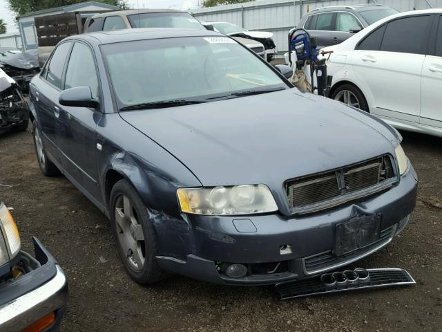 WAUJC68E04A110381 - 2004 AUDI A4 1.8T GRAY photo 1