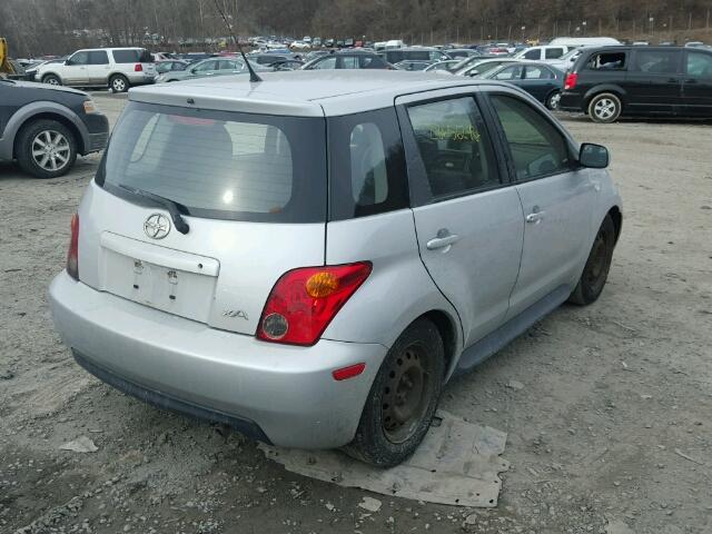 JTKKT624540072040 - 2004 TOYOTA SCION XA SILVER photo 4