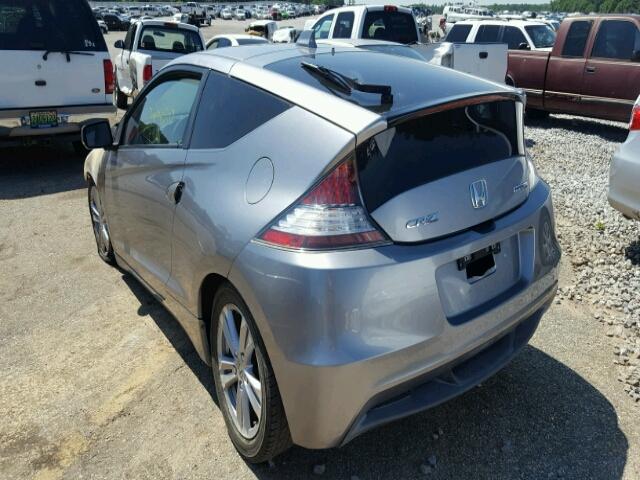 JHMZF1D60BS005652 - 2011 HONDA CR-Z EX GRAY photo 3