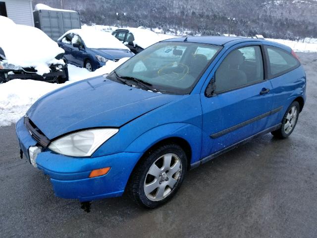 3FAFP31301R206975 - 2001 FORD FOCUS ZX3 BLUE photo 2