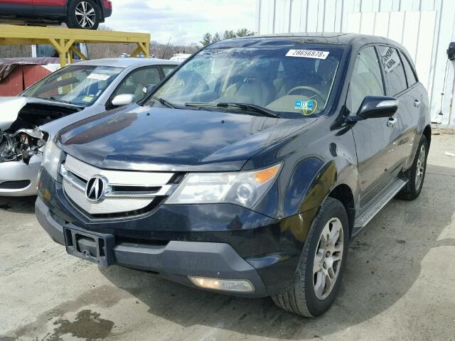 2HNYD28318H532957 - 2008 ACURA MDX TECHNO BLACK photo 2