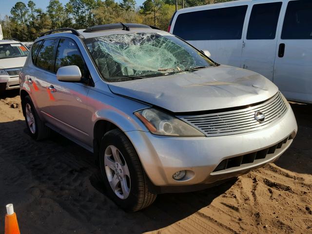 JN8AZ08T04W205236 - 2004 NISSAN MURANO SL SILVER photo 1