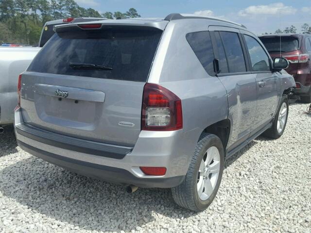 1C4NJCEA9GD648218 - 2016 JEEP COMPASS LA SILVER photo 4