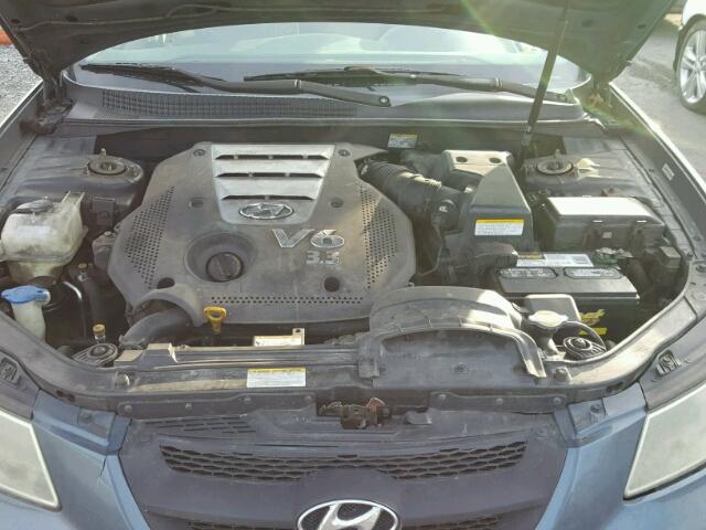 5NPEU46F96H107685 - 2006 HYUNDAI SONATA GLS BLUE photo 7