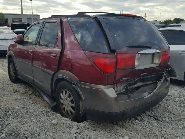 3G5DB03E45S512791 - 2005 BUICK RENDEZVOUS BURGUNDY photo 3