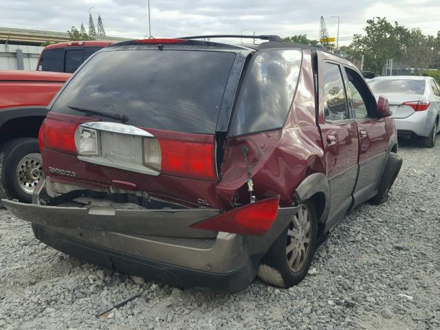 3G5DB03E45S512791 - 2005 BUICK RENDEZVOUS BURGUNDY photo 4