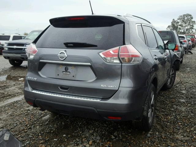 5N1AT2MV8FC879070 - 2015 NISSAN ROGUE S CHARCOAL photo 4