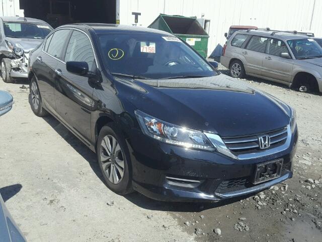 1HGCR2F36EA096753 - 2014 HONDA ACCORD LX BLACK photo 1