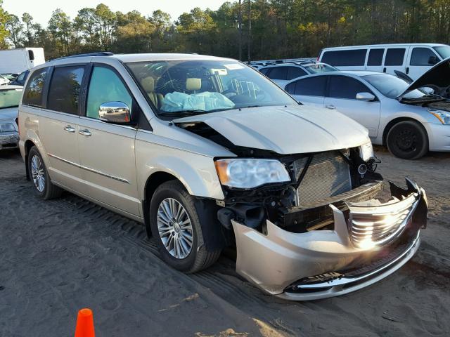 2C4RC1CG0ER364722 - 2014 CHRYSLER TOWN & COU GOLD photo 1