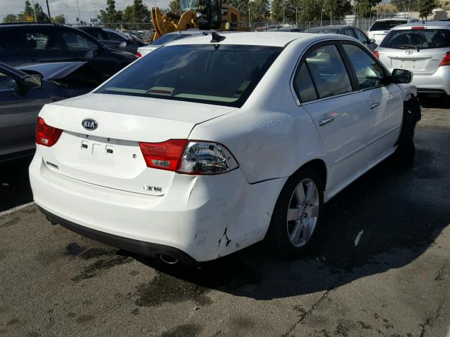 KNAGH4A45A5436747 - 2010 KIA OPTIMA EX WHITE photo 4