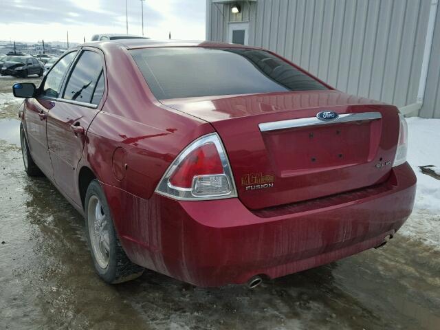 3FAFP08196R247258 - 2006 FORD FUSION SEL RED photo 3