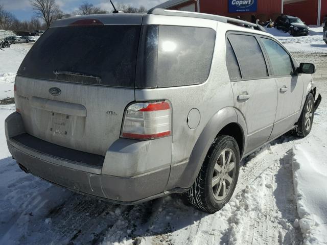 1FMDK02WX9GA02044 - 2009 FORD TAURUS X S SILVER photo 4