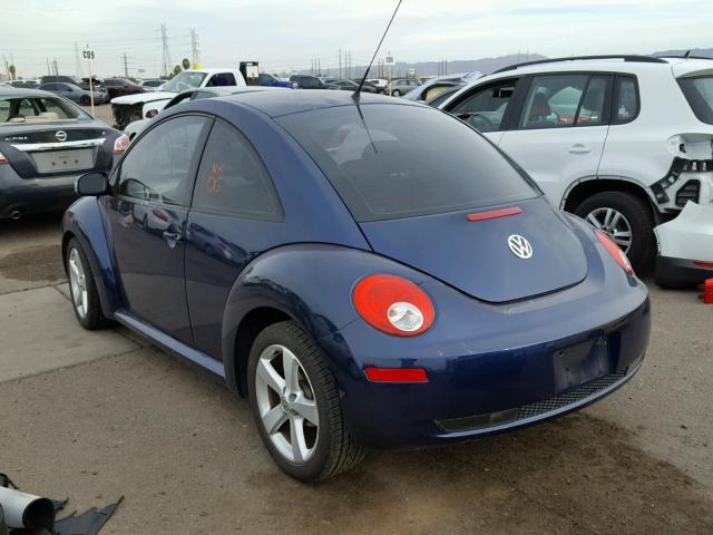 3VWSW31C67M510066 - 2007 VOLKSWAGEN NEW BEETLE BLUE photo 3