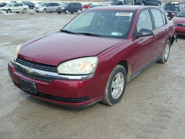 1G1ZT52875F321206 - 2005 CHEVROLET MALIBU LS RED photo 2