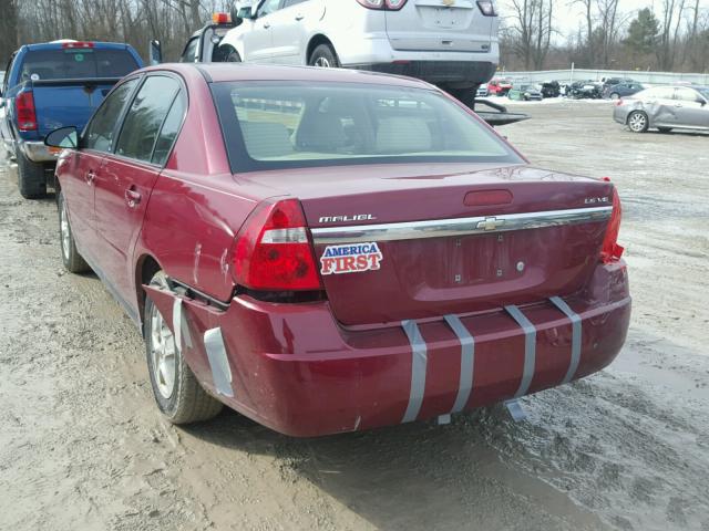 1G1ZT52875F321206 - 2005 CHEVROLET MALIBU LS RED photo 3