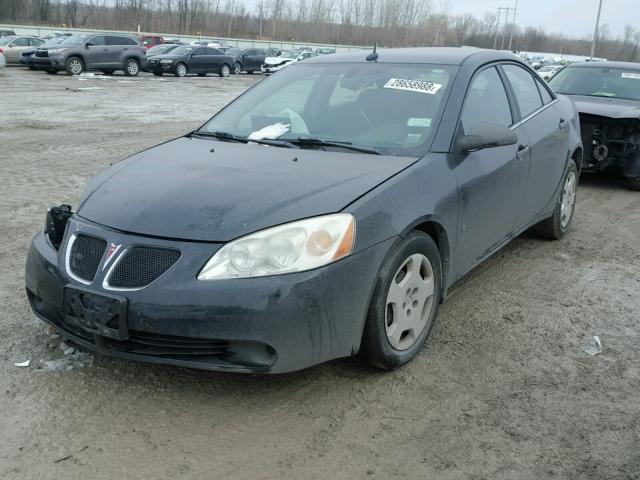 1G2ZF57B084245870 - 2008 PONTIAC G6 VALUE L BLACK photo 2