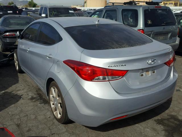 5NPDH4AE6BH016320 - 2011 HYUNDAI ELANTRA GL GRAY photo 3