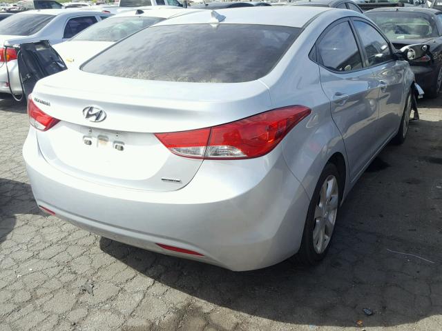 5NPDH4AE6BH016320 - 2011 HYUNDAI ELANTRA GL GRAY photo 4