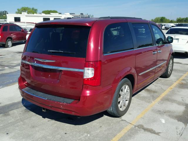 2A4RR8DG8BR614719 - 2011 CHRYSLER TOWN & COU RED photo 4