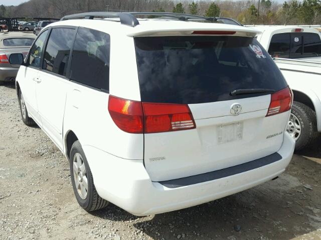 5TDZA23C94S156207 - 2004 TOYOTA SIENNA CE WHITE photo 3