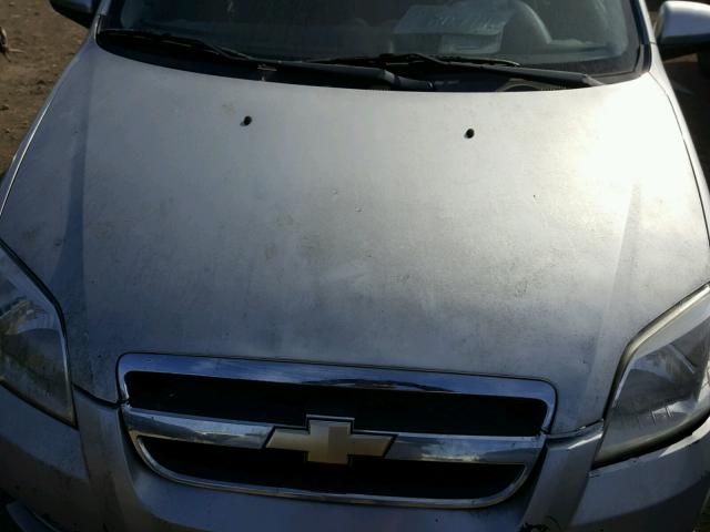 KL1TD56698B023603 - 2008 CHEVROLET AVEO BASE Արծաթագույն լուսանկար 7
