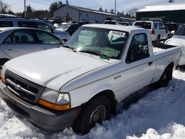 1FTYR10V5YTB01183 - 2000 FORD RANGER WHITE photo 2