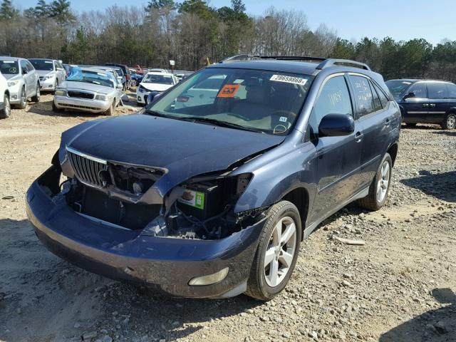 2T2GK31UX7C025799 - 2007 LEXUS RX 350 BLUE photo 2