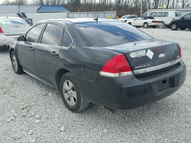 2G1WT57K991149233 - 2009 CHEVROLET IMPALA 1LT BLACK photo 3