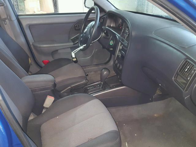 KMHDN56D95U150212 - 2005 HYUNDAI ELANTRA GL BLUE photo 5