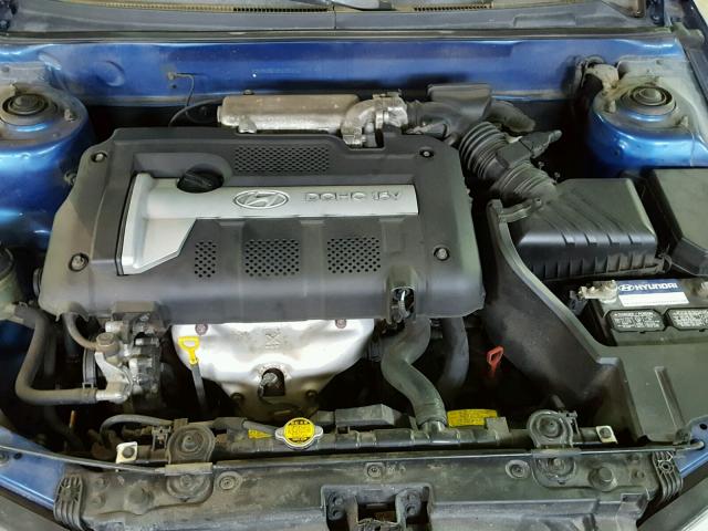 KMHDN56D95U150212 - 2005 HYUNDAI ELANTRA GL BLUE photo 7