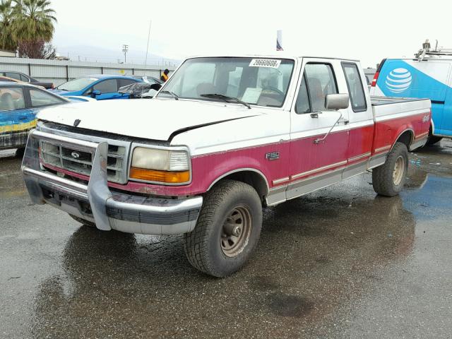 1FTEX14H6SKC27871 - 1995 FORD F150 WHITE photo 2