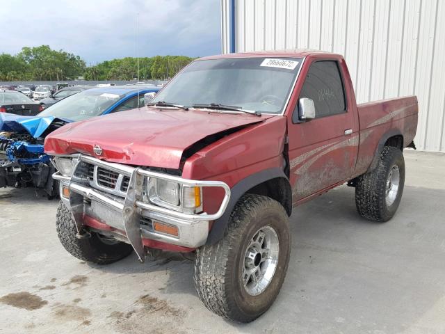 1N6SD11Y8VC389349 - 1997 NISSAN TRUCK XE RED photo 2