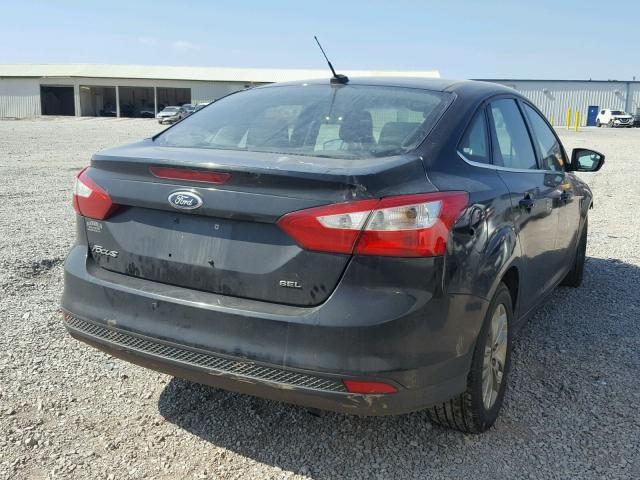 1FAHP3H27CL161685 - 2012 FORD FOCUS SEL BLACK photo 4