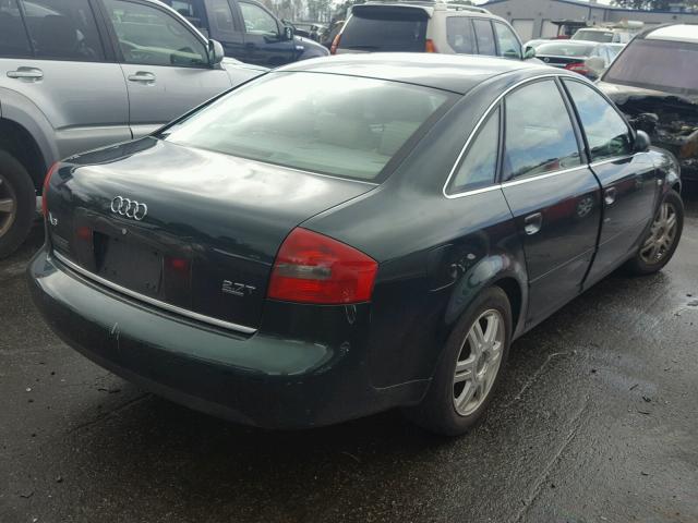 WAUED64B31N107702 - 2001 AUDI A6 2.7T QU GREEN photo 4