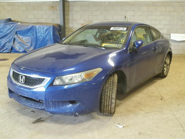 1HGCS12368A017638 - 2008 HONDA ACCORD LX- BLUE photo 2