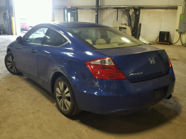 1HGCS12368A017638 - 2008 HONDA ACCORD LX- BLUE photo 3