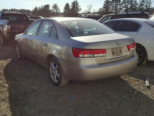 5NPET46C37H193148 - 2007 HYUNDAI SONATA GLS GOLD photo 3