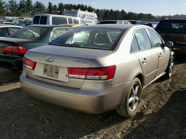 5NPET46C37H193148 - 2007 HYUNDAI SONATA GLS GOLD photo 4