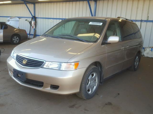 2HKRL1866YH519520 - 2000 HONDA ODYSSEY EX GOLD photo 2