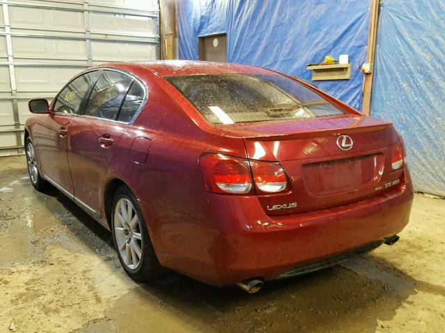 JTHCH96S760015878 - 2006 LEXUS GS GENERAT RED photo 3