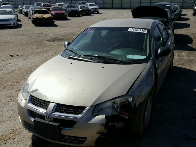 1B3EL46X26N207480 - 2006 DODGE STRATUS SX TAN photo 2