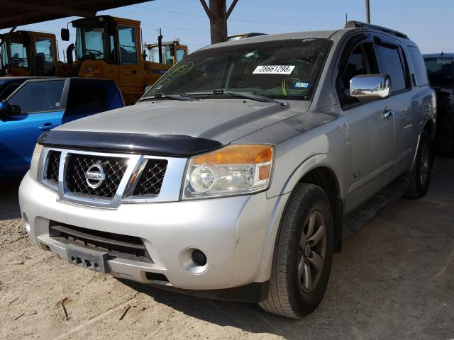 5N1AA08D38N615810 - 2008 NISSAN ARMADA SE SILVER photo 2