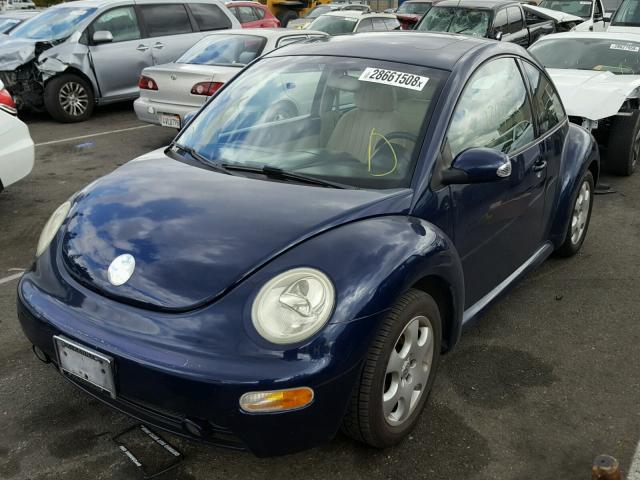 3VWCK21C63M436118 - 2003 VOLKSWAGEN NEW BEETLE 蓝色 照片 2