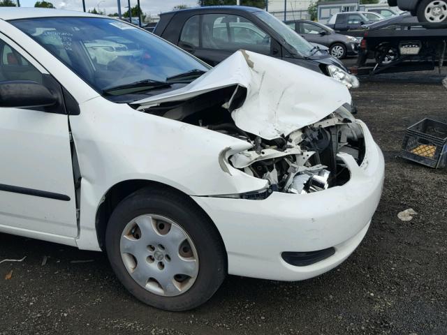 JTDBR32E760065672 - 2006 TOYOTA COROLLA CE WHITE photo 9