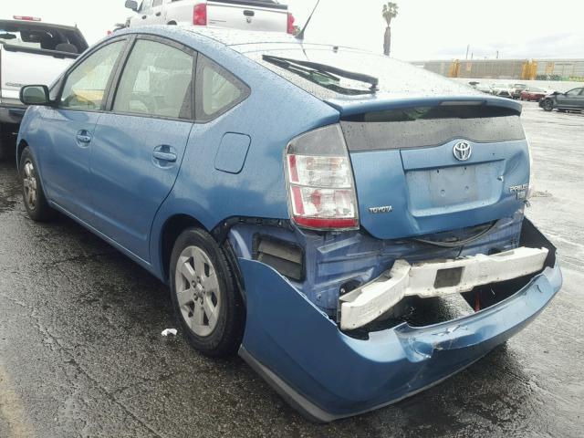 JTDKB20U453116793 - 2005 TOYOTA PRIUS BLUE photo 3