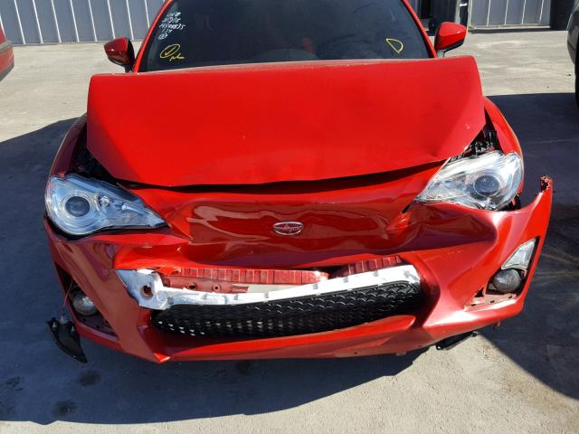 JF1ZNAA13E9708984 - 2014 TOYOTA SCION FR-S RED photo 9