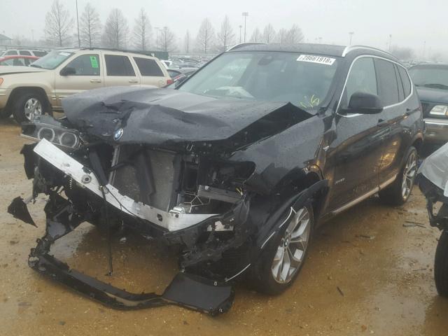 5UXWX9C36H0T21941 - 2017 BMW X3 XDRIVE2 Черный фото 2