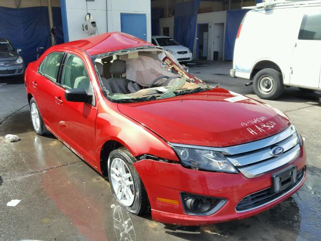 3FAHP0GA7BR297614 - 2011 FORD FUSION S RED photo 1